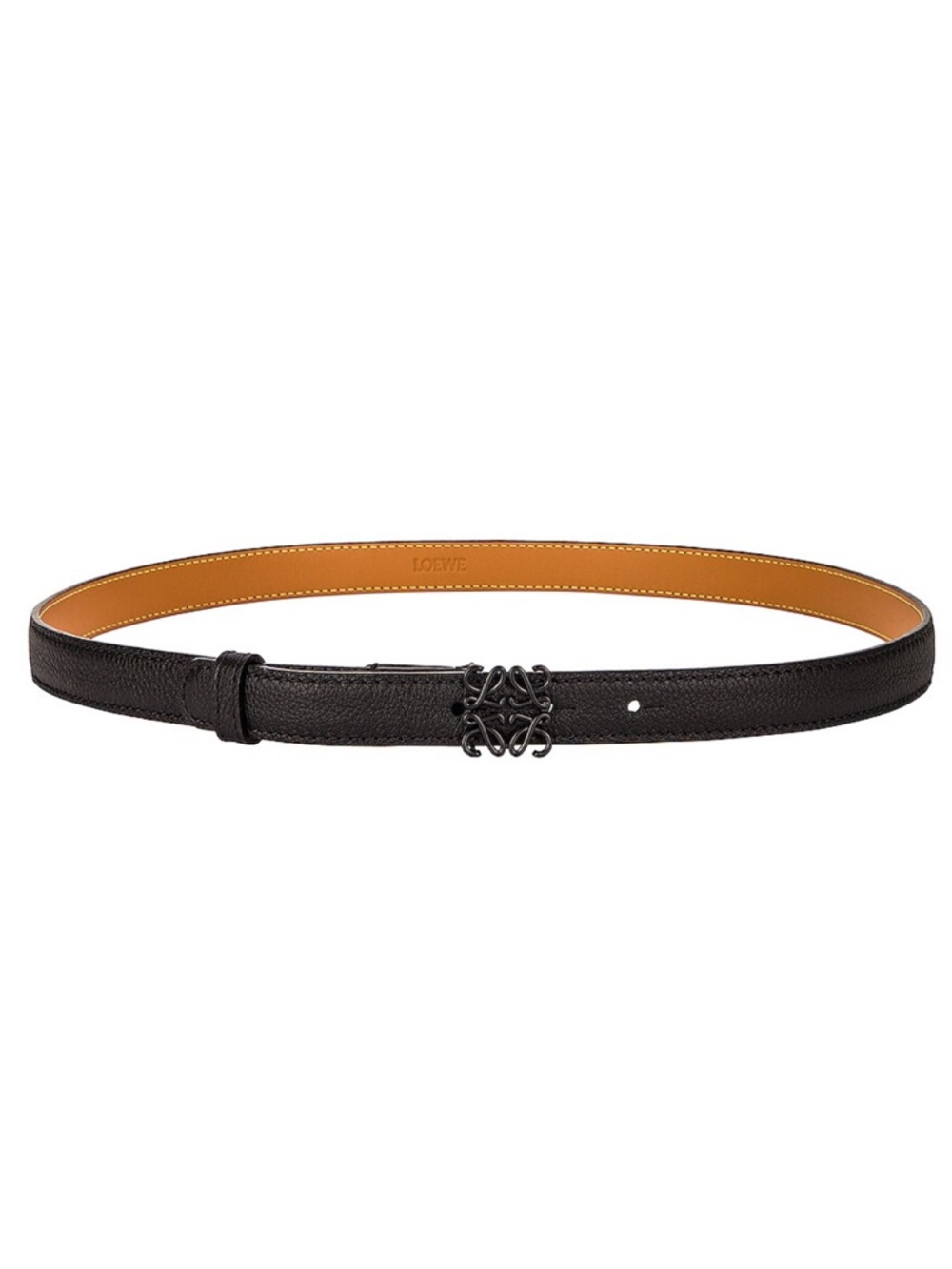 LOEWE BLACK ANAGRAM BELT